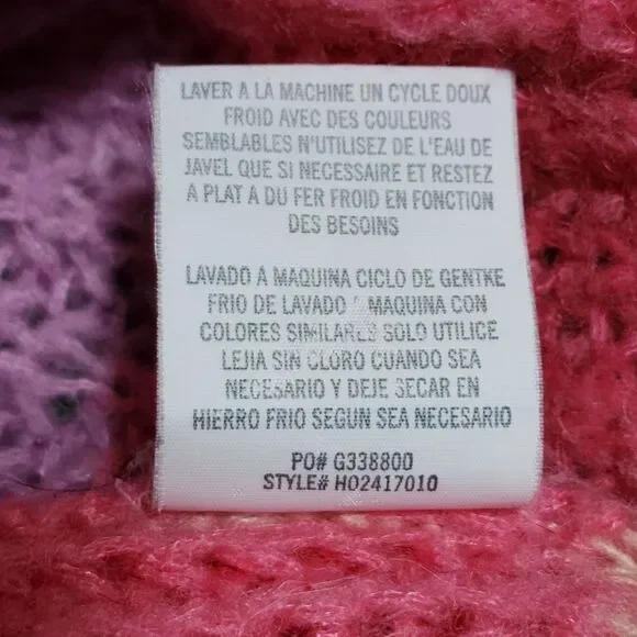 O'Neil Juniors Lake View Striped Drop-Shoulder Sweater Size S Colorful Oversized - Picture 9 of 9